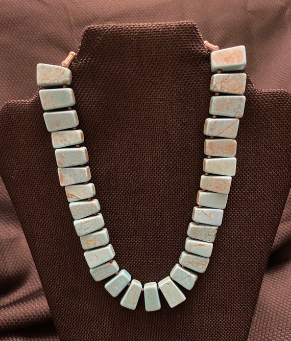 Multi Stone Chunky Turquoise Necklace - image 1