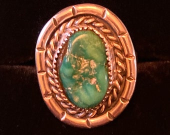 Vintage Sterling Silver and Turquoise Ring