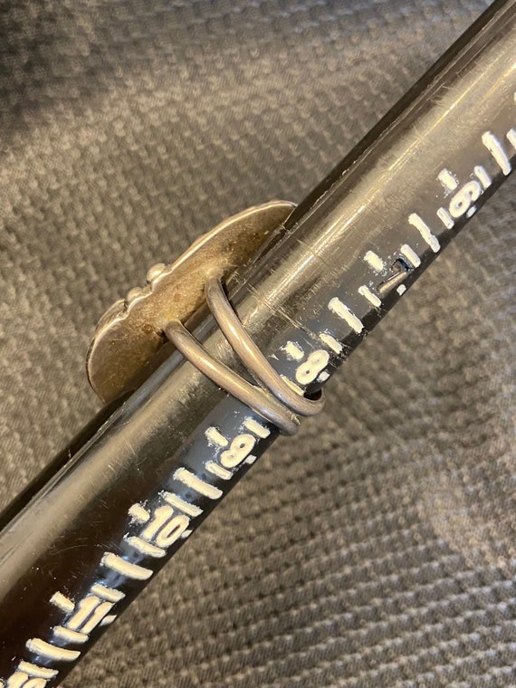 Silver and Turquoise Statement Ring - image 6