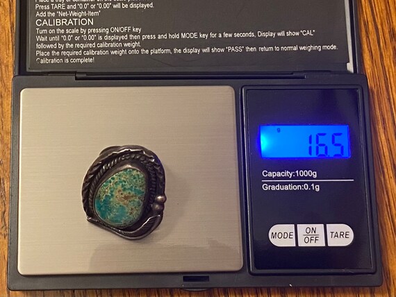 Silver and Turquoise Statement Ring - image 8