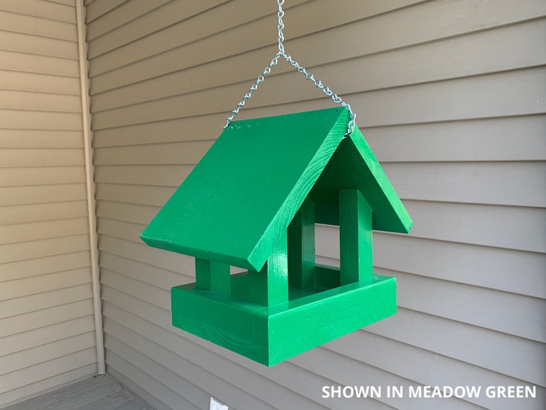 Wood Bird Feeder Hanging Tray Bird Feeder Outdoor Bird Etsy