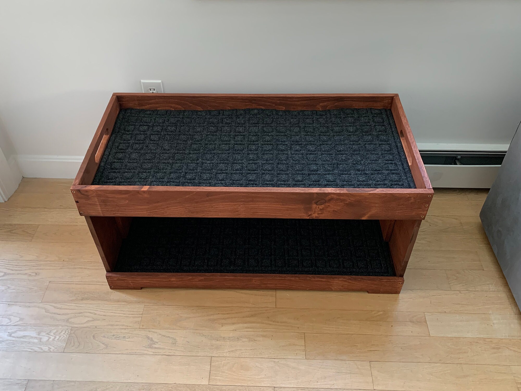 Rustic Wooden Double Tier Boot Tray Double Tier Boot Tray Etsy