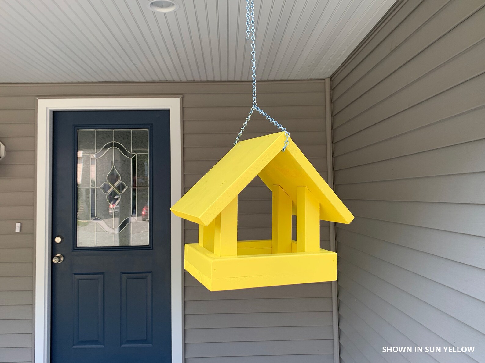 Wood Bird Feeder Hanging Tray Bird Feeder Outdoor Bird Etsy