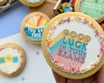 Good Luck Exam Letterbox Gift | GCSE A Level Biscuit Presents
