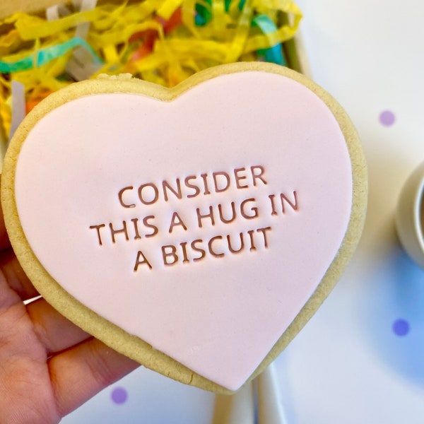 Personalised Biscuit Gift Box | Letterbox Gift | Hug gift | Shortbread Cookies | Greetings Card | Personalised Gif