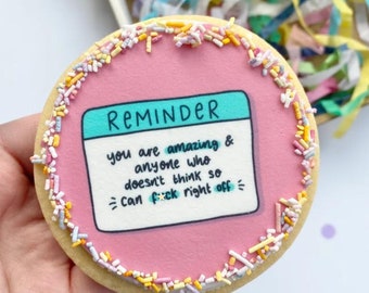 Biscuit Gift Box | Hug Gift | Miss You | Letterbox Gift | Shortbread Cookies | Greetings Card | Personalised Gift | Swearing Rude Gift