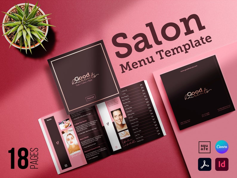 Salon Menu Template Beauty Salon Price List Services and Pricing Guide Salon Menu Template Beauty Salon Price List Services and Pricing Guide