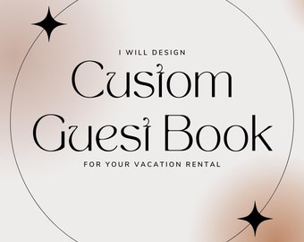 Custom Guest Welcome Book for Vacation Rental | Airbnb House Manual | Custom Airbnb Guidebook | Airbnb Welcome Book