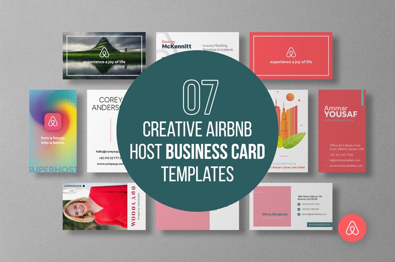 Modèles de cartes de visite dhôtes Airbnb Carte de visite Etsy