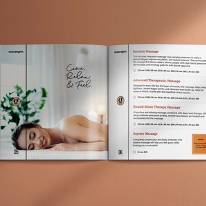 Download Beauty Salon Menu Template | Services and Pricing Guide Template | Printable Services Menu Template