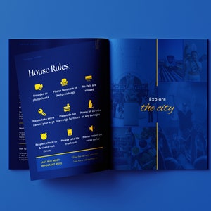 Luxury Airbnb Welcome Book Template | Luxury House Manual Template | Luxury Vacation Rental Guidebook Template | Airbnb Welcome Packet