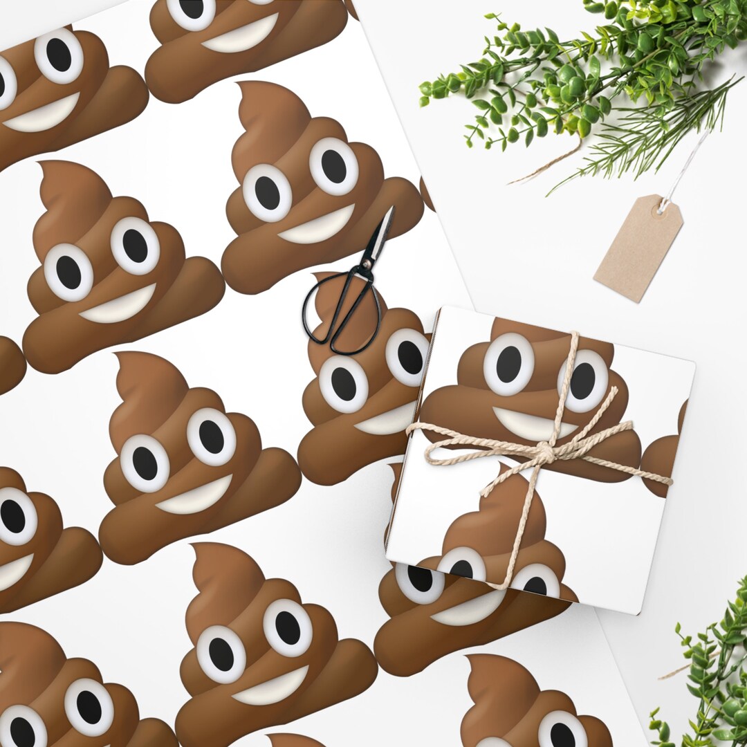 Poop Wrapping Paper Etsy Poop Wrapping Paper Etsy
