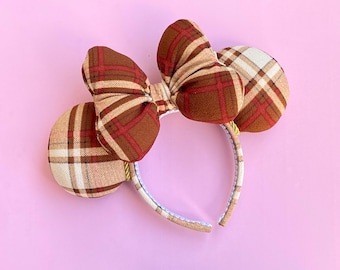 Plaid Minnie Ears