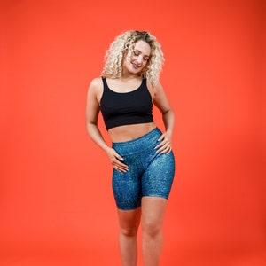 Glitter cycling shop shorts co ord