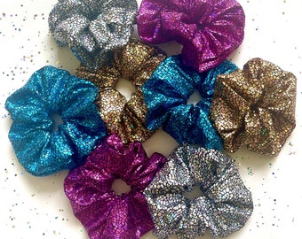 Disco Scrunchie / Hair Bobble / Hair Accessories / Festival Accessories / Dance Accessories / Rainbow / Sparkle / Iridescent / Holographic