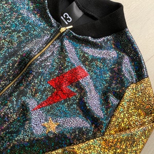 Unisex Holographic Custom Bomber Jacket image 6