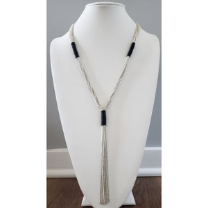 Chain Tassel Y Necklace