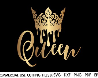 Download Black Queen Crown Etsy