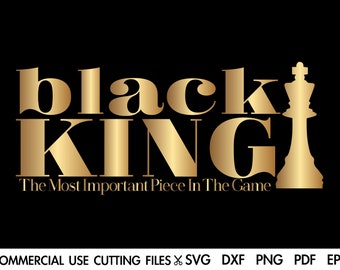 Black King Svg Etsy