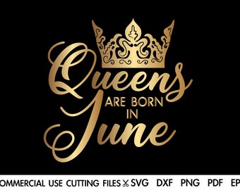 Download Queens Are Born Svg Etsy