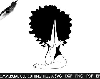 Free Free 124 Black Woman Praying Svg Free SVG PNG EPS DXF File