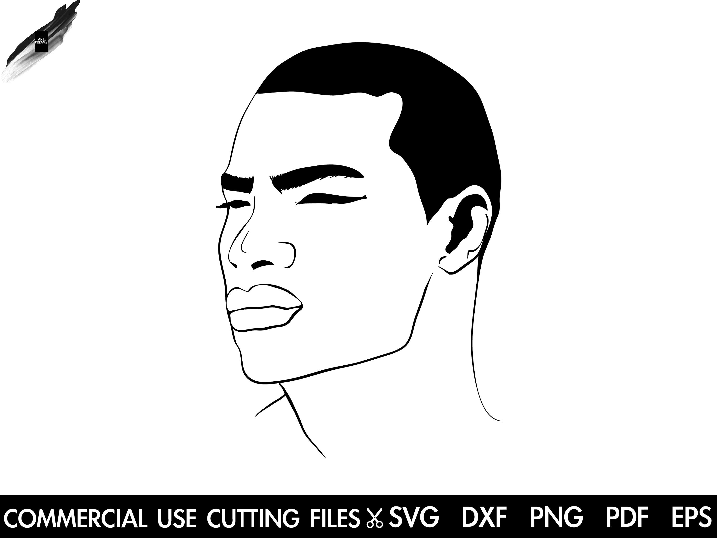 Black man face svg, svg, png, eps, dxf, pdf