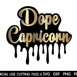 Dope Capricorno SVG, File PNG Capricorno, Afro Svg, Regalo di compleanno Svg, Dicembre Svg, Gennaio Svg, File di taglio maglietta zodiaco Svg Silhouette, Cricut