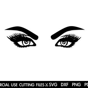 Schöne Augen SVG, Wimpern SVG, Frau Gesicht SVG, Makeup SVG, Augenbrauen SVG, Wimpern Verlängerungen SVG, Beauty SVG, Mascara SVG, Gesicht SVG