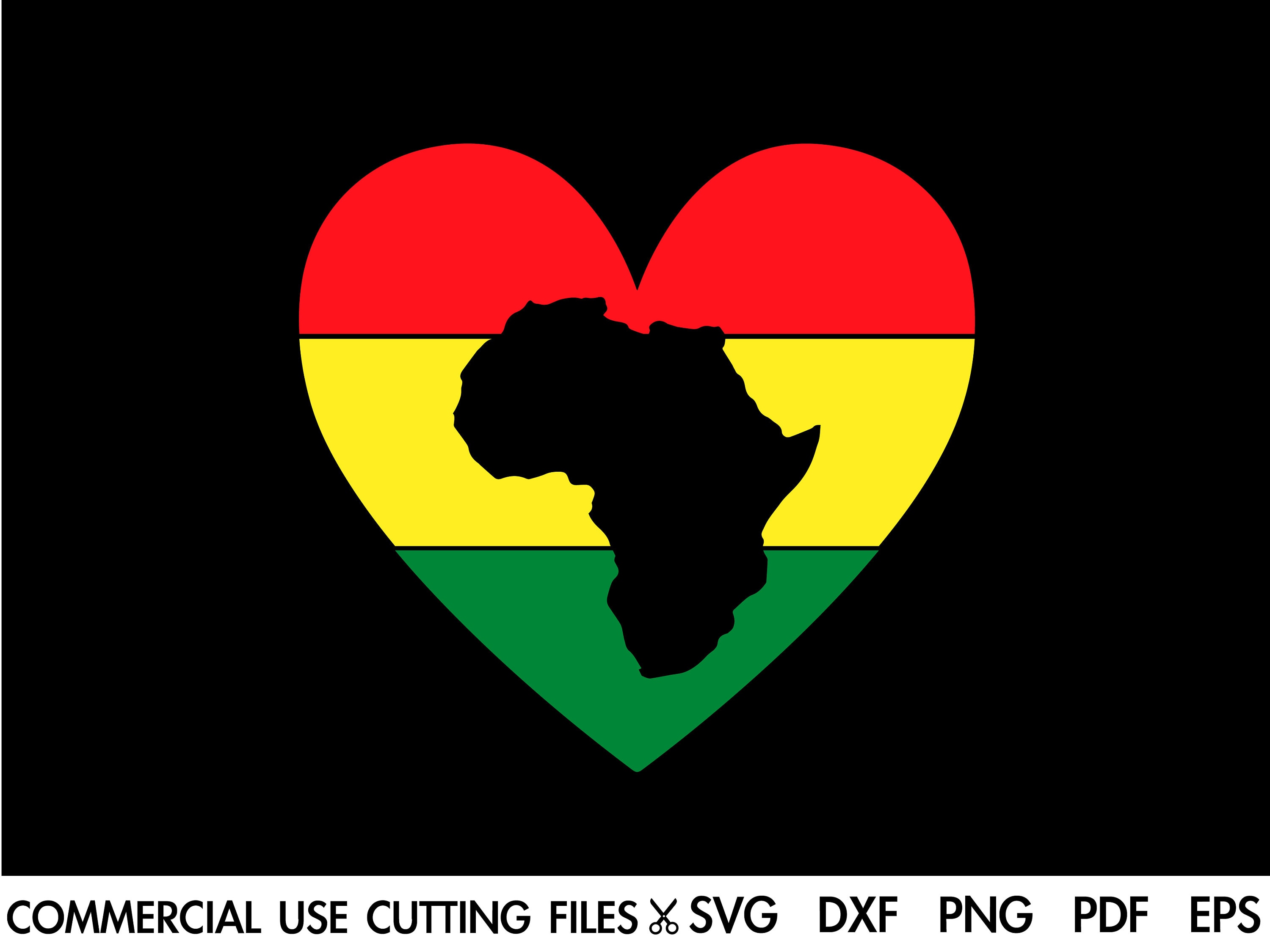 Africa SVG Love Africa Svg Africa Heart Svg Afro Svg Black Etsy Australia
