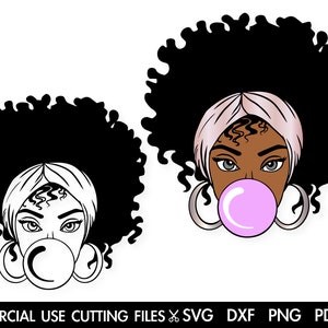 Black Girl SVG, Black Woman SVG, Black History Month SVG, Woman Svg, Afro Woman Svg, Cut File Silhouette, Cricut Svg/Dxf/Png/Pdf
