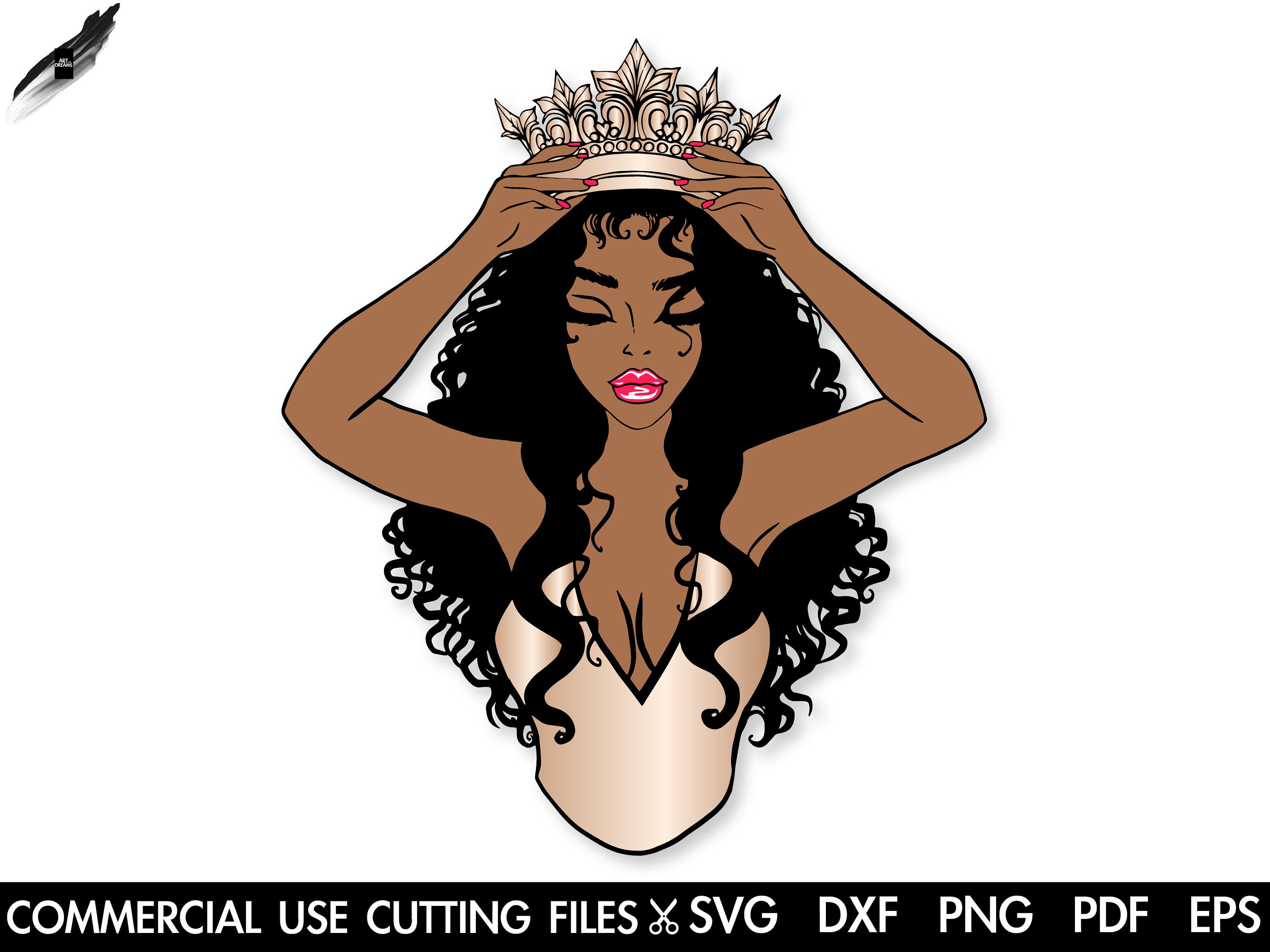 Girl SVG, Queen Svg, Black Girl Magic, Black Woman SVG, Black History Month  SVG, Afro Woman Svg, Cut File Silhouette, Cricut Sublimation Png -   Denmark