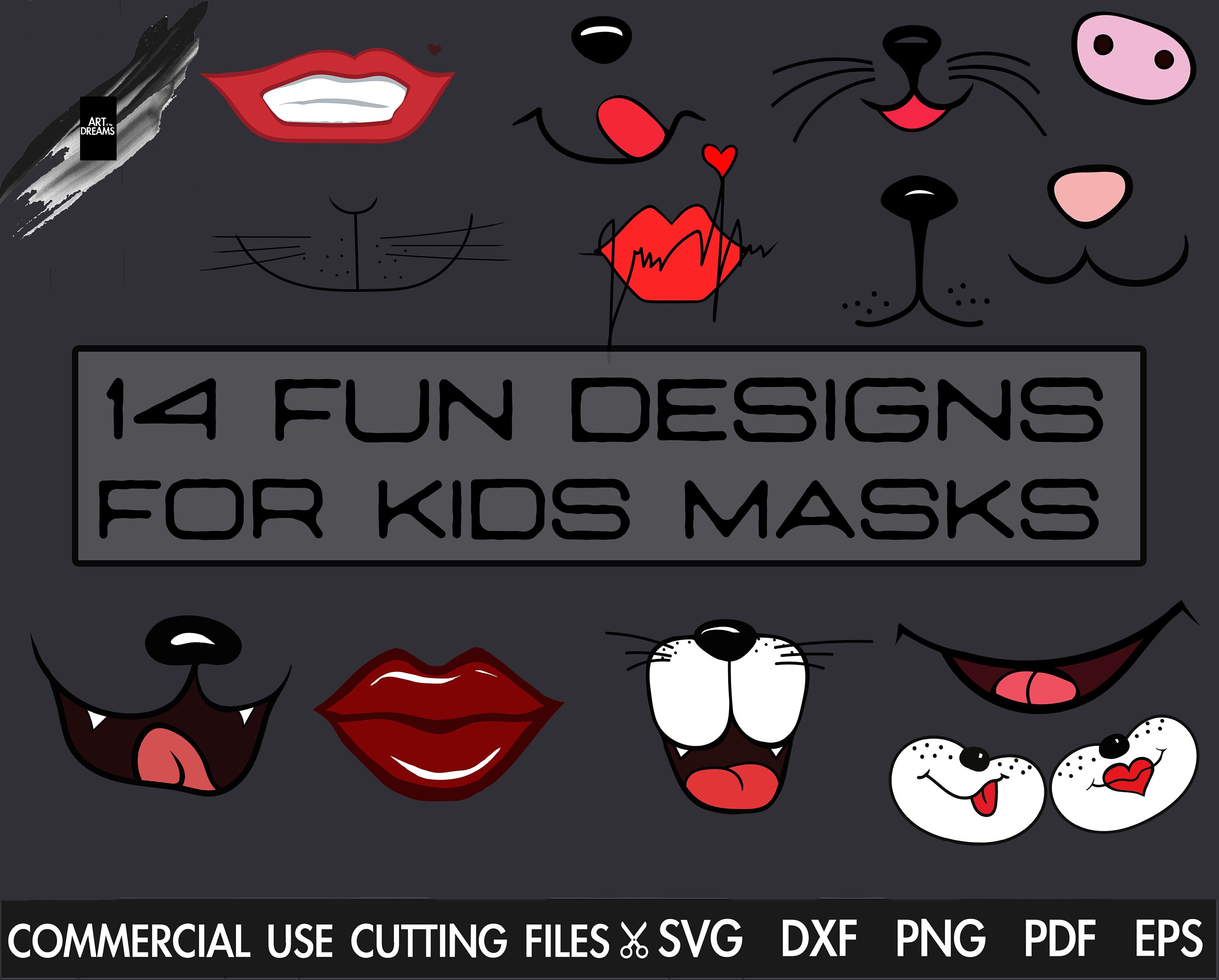 Download Funny Mask Bundle 14 Different Designs Social Distance Animal Mask Design Svg Dog Face Svg Cat Whisker Svg Bear Svg Beauty Face Svg