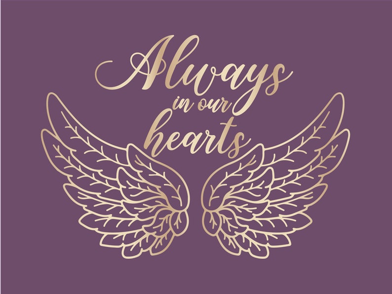 Free Free 192 Angel Wings Svg In Loving Memory Svg Free SVG PNG EPS DXF File