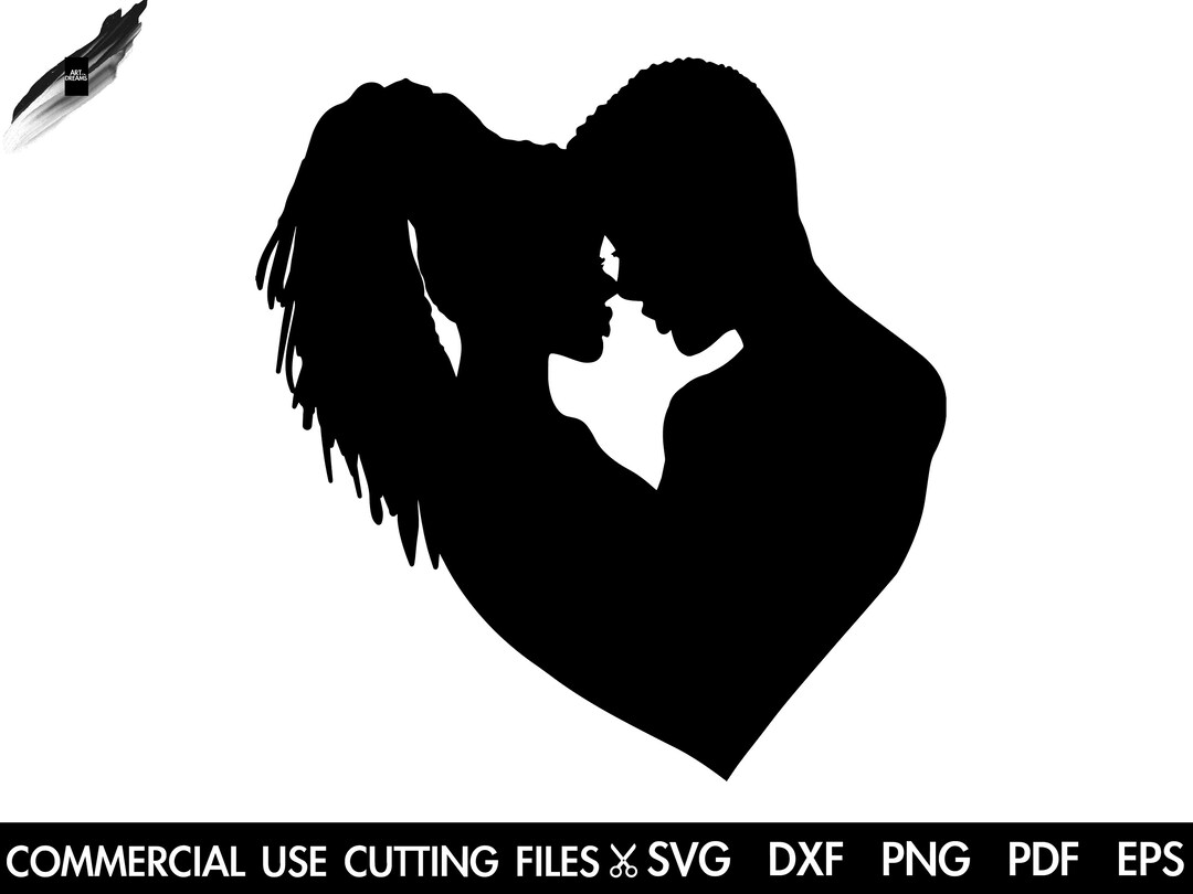 Couple SVG, Afro Svg, Afro Couple, Afro Man Svg, Afro Woman Svg, Afro