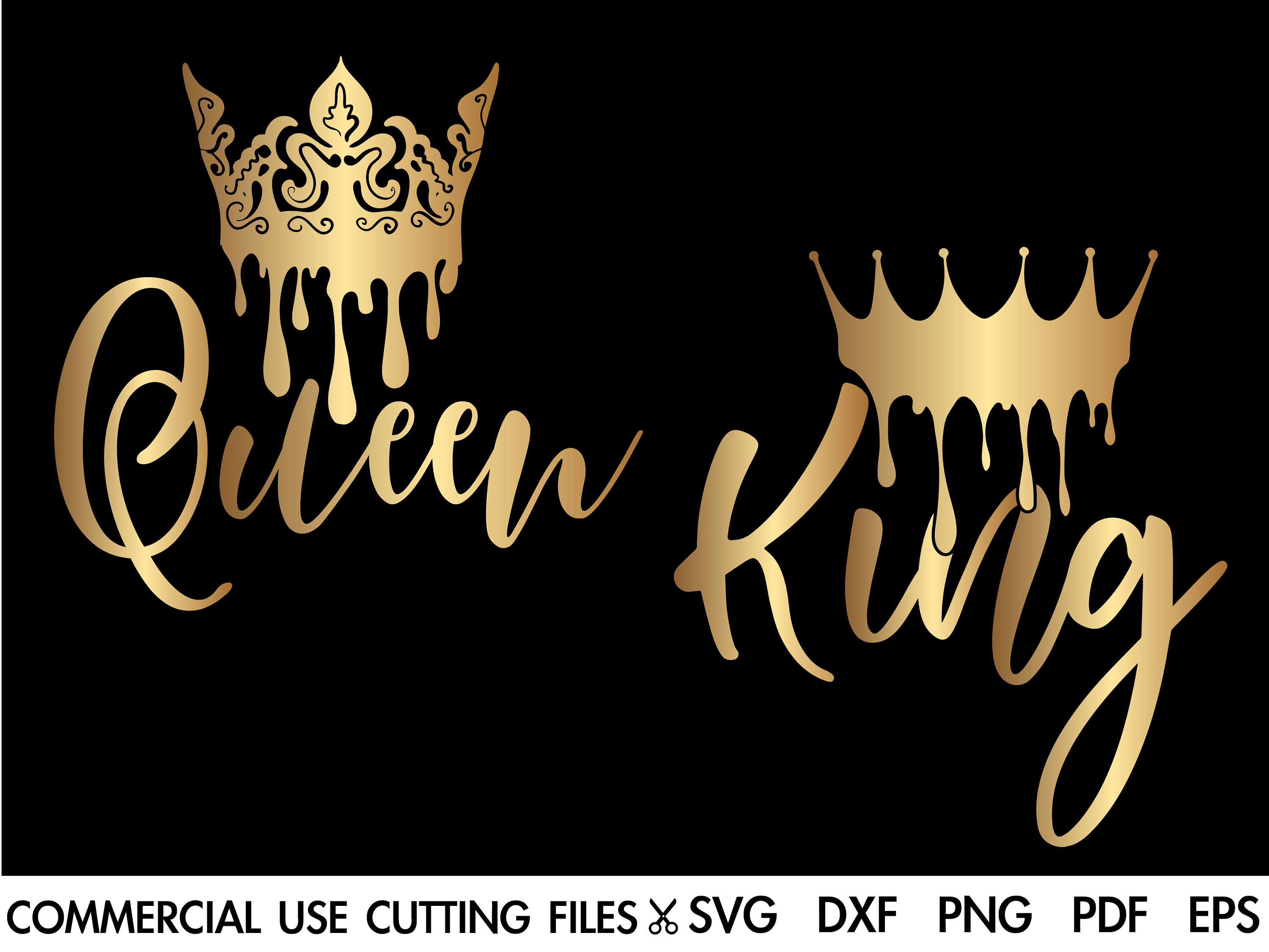 Queen King SVG Queen Drippin' Svg King (Download Now) 