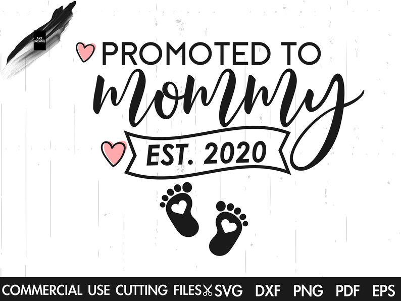 Download Promoted To Mommy Est 2020 SVG New Mama Svg Future Mama | Etsy