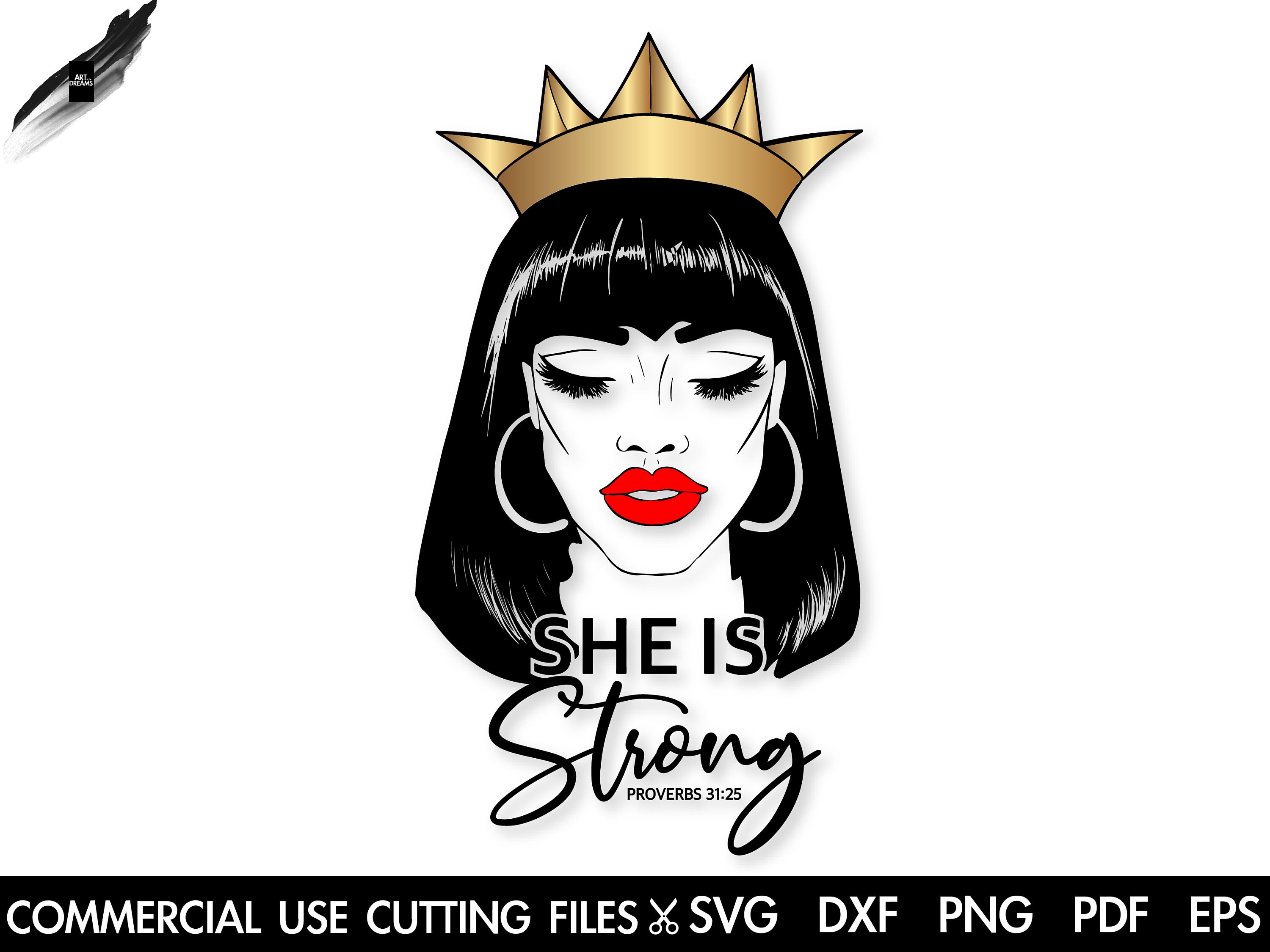 Download She Is Strong Svg Bible Verse Svg Proverbs Svg Queen Svg Black Woman Svg Afro Woman Svg Woman Svg Strong Woman Svg Cvut File Cricut