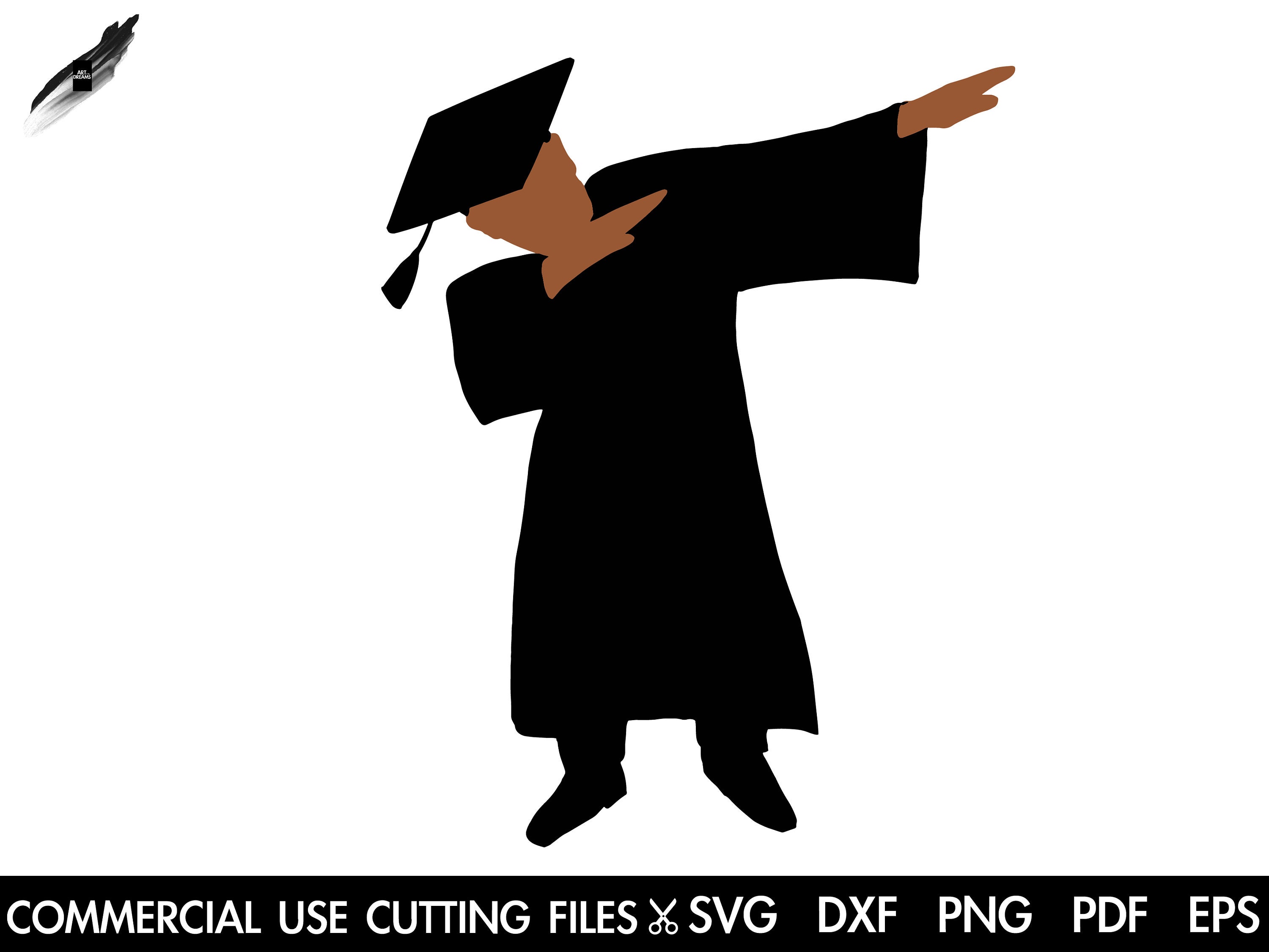 Formats - SVG, PNG, PDF - Black Woman Graduate, Graduation, Graduate,  School, Student, Seniors, Graduated, Afro Style, Black Beauty