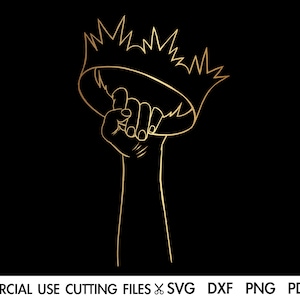 Crown SVG, King&#39;s Queen&#39;s Crown Svg, Melanin Svg, Afro Svg, Black Woman Svg, King SVG, Black Man Svg, Hand With Crown Svg Cut File