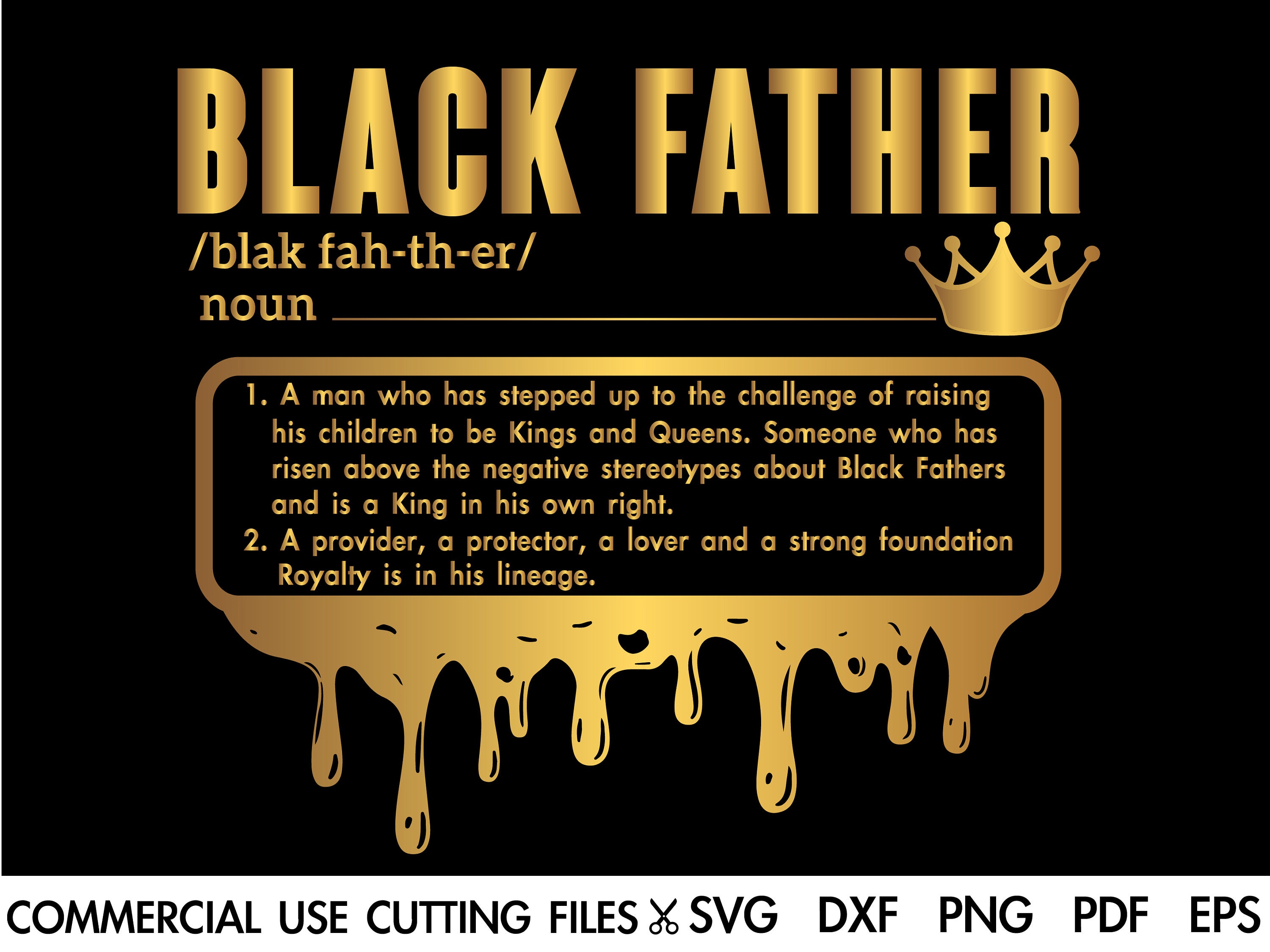Black Father SVG Black King Svg Black Man Svg Afro Svg Etsy Ireland