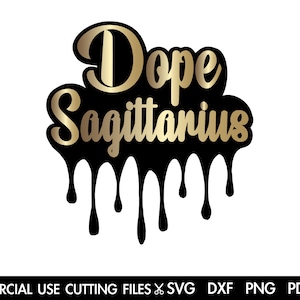 Dope Sagittarius SVG, Sagittarius Png File, Afro Svg, Birthday Gift, November Svg, October Svg, Zodiac Shirt Svg Cut File Silhouette, Cricut