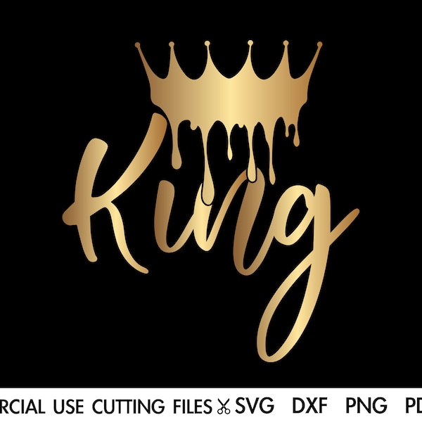 King SVG, King Drippin' Svg, Dope Svg, Black King Svg, Crown King Svg, Afro Svg, Man Svg, Black Man Svg, Melanin Svg, Man Shirt Svg Cut File