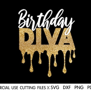 Geburtstags-Diva SVG: Queen Prinzessin Shirt Design (Digitaler Download)