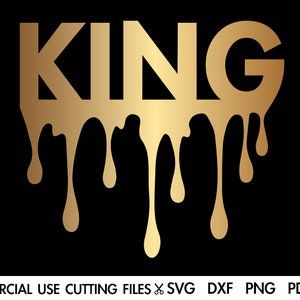 Rey SVG, Rey Drippin' Svg, Dope Svg, Rey Negro Svg, Hombre Svg, Afro Svg, Hombre Negro Svg, Melanin Svg, Camisa de Hombre Svg Cortar Archivo Silueta