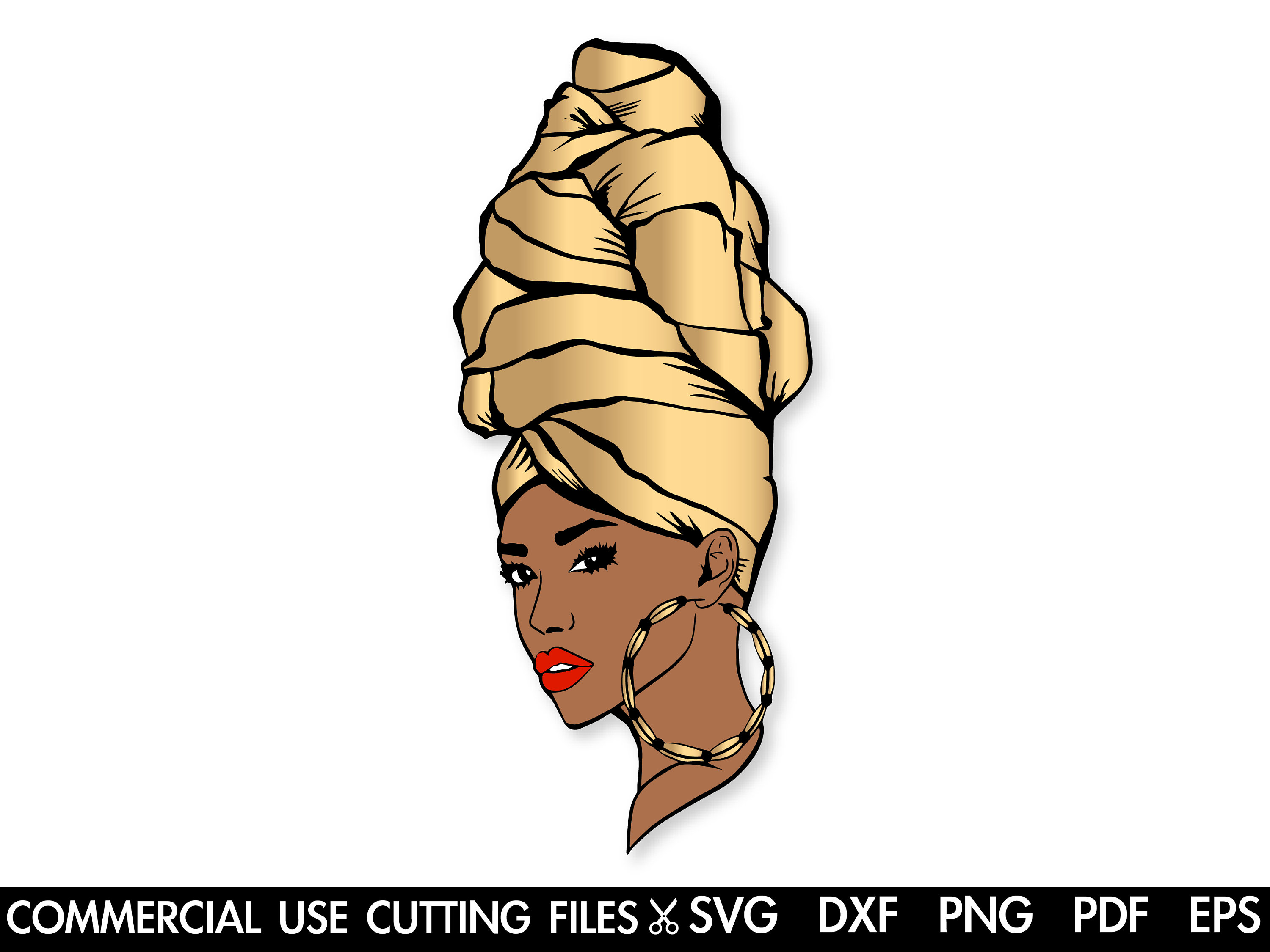 Black Woman With Turban SVG Afro SVG Black Girl Magic Svg - Etsy Canada