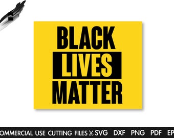 Black Lives Matter SVG, Black History Month Svg, Afro Svg, African American Svg, Black Man Woman Svg, Protest Svg