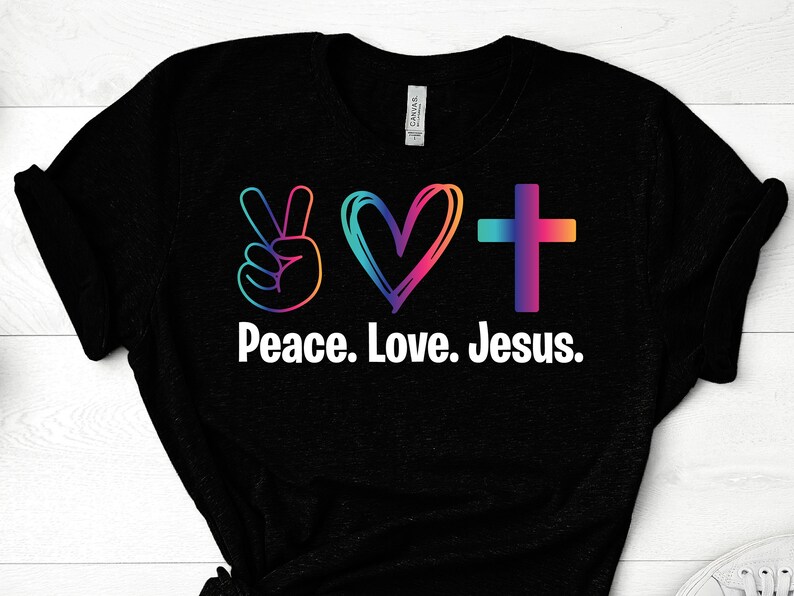 Peace Love Quote Svg Religious Svg Peace Love Jesus SVG Christian Shirt Cut File Christian Svg Jesus Svg Peace Love Svg Cross Svg