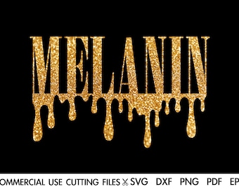 Melanin Drippin&#39; SVG, Melaninaire, Melanin Svg, Afro Svg, Black Woman Svg, Dope Svg, Afro Queen Svg, Black Girl Magic Svg Silhouette Cricut