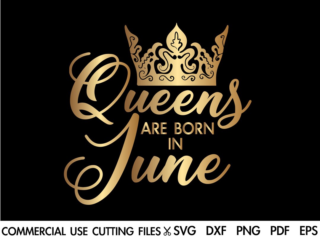 June Birthday Queen SVG: Afro Silhouette Cut File (digital Download) - Etsy