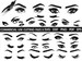 16 Beautiful Eyes Svg Bundle, Eyelashes SVG, Eyes Svg, Makeup Svg, Woman Face Svg, Eyebrows Svg, Beauty Svg, Mascara Svg, Fashion Svg, Glam 